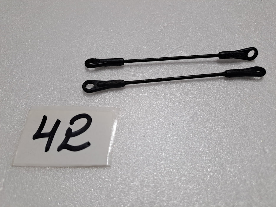BALL LINK PACK OF 2 FOR 600 SIZE HELICOPTER 1.5MMX60MM ROD PRE OWNED QUALITY