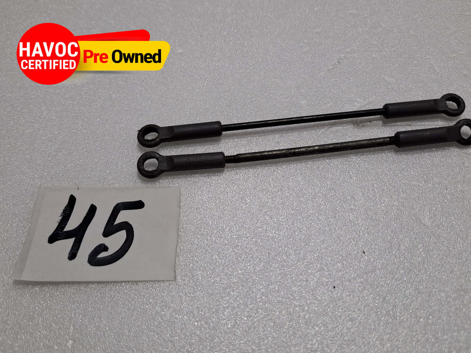 BALL LINK PACK OF 2 FOR 600 SIZE HELICOPTER 2MMX68MM ROD /2.5MMX65MM ROD PRE OWNED QUALITY