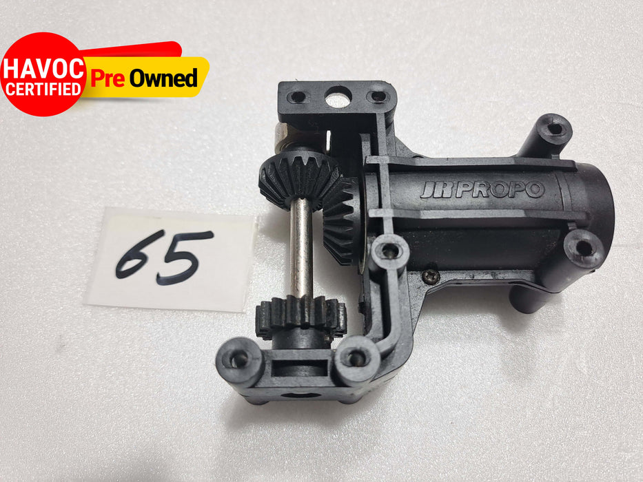 JR VIBE 50 NITRO HELICOPTER TAIL PINION UNIT CASE ASSEMBLY PART NO. 996184/996185/996187/996183PRE OWNED QUALITY