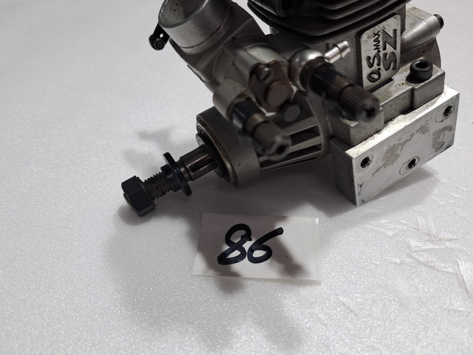 OS MAX SZ 91 SIZE NITRO ENGINE FOR HELI (DAMAGED HEAD)PRE OWNED QUALITY