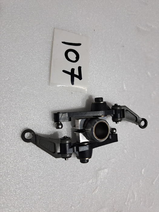 JR VIBE 50 NITRO HELICOPTER WASHOUT ARM SET W/BEARING PART NO. 996150/996148PRE OWNED QUALITY