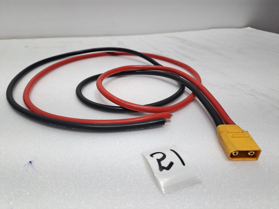 HEAVY DUTY WIRE WITH XT90  CONNECTOR 1 MTR LENGTH