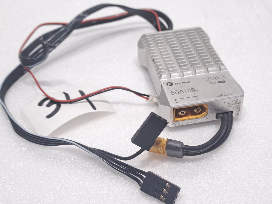 FLY WING 60A ESC 7.4V FWESC V4 PRO BEC-QUALITY PRE OWNED