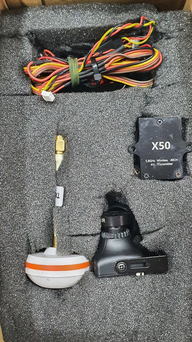 FXT X50 5.8Ghz 40CH Race Band FPV VTX With 90° SMA + 5.8G 3Dbi FPV TX/RX Antenna Pair (SMA Male Plug)