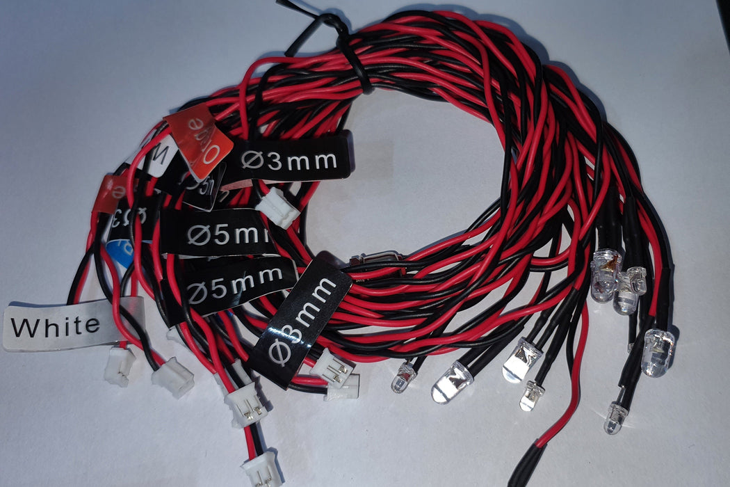 LED LIGHTS CALANDIS 12 NOS WITH BRAKE SIMULATION FLASHING LIGHTS FOR RC CAR 1/10