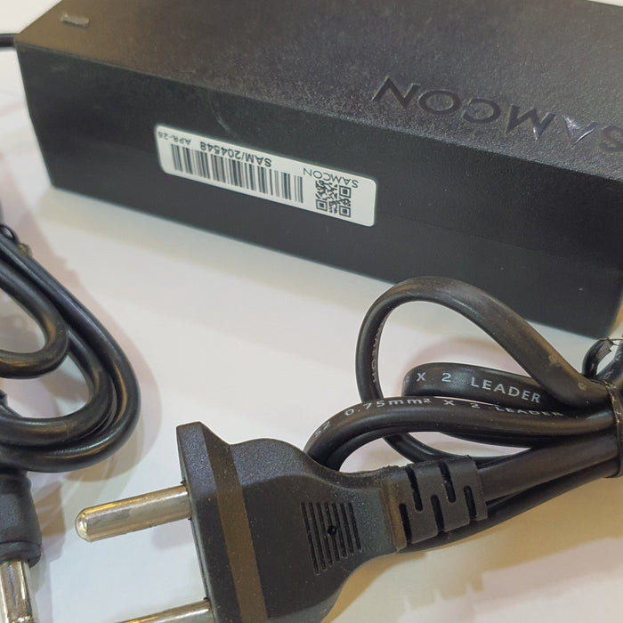 SAMCON POWER ADAPTOR 60W 12V 5A SLIM SERIES Compatible For LCD/LED/TV  MAIN LEAD 5.5MM X 2.5MM