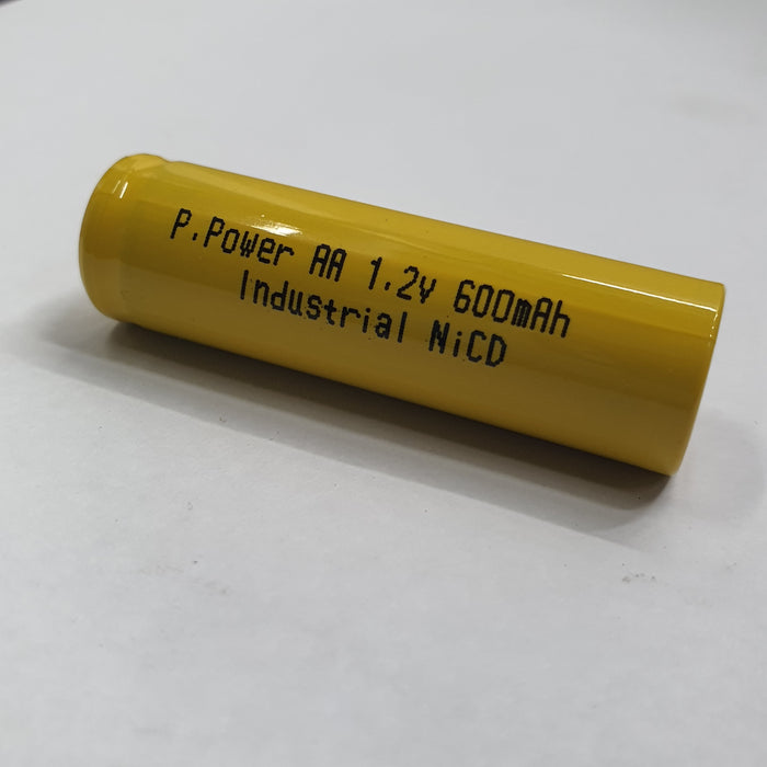 1.2V 600MAH AA NICD FLAT HEAD RECHARGEABLE BATTERY