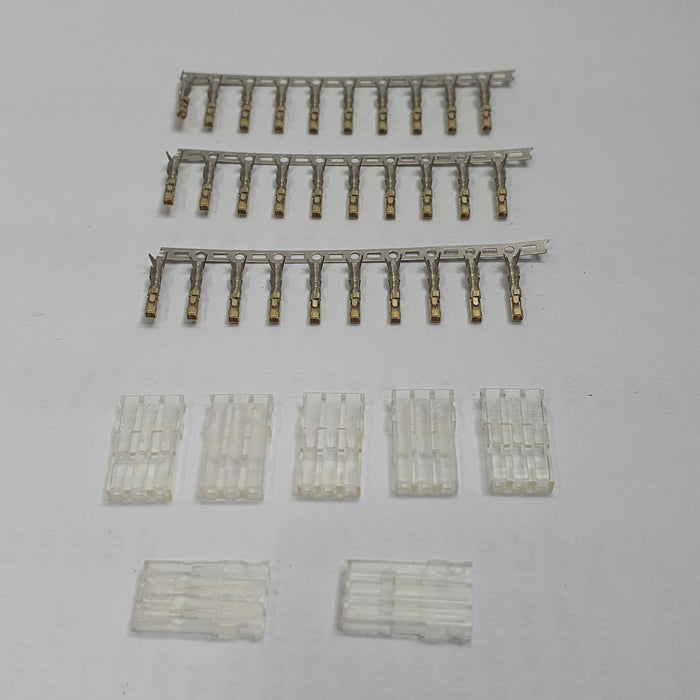POWER BOX JR SERVO CONNECTOR - PACK OF 10 FEMALE SERVO LEADS AND EXTENSIONS GOLD PLATED PINS FOR HIGH CONDUCTIVITY