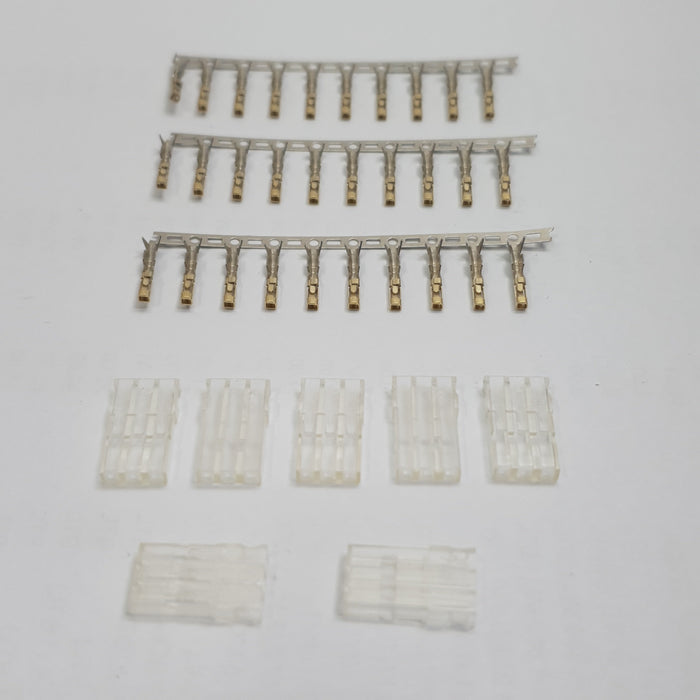 POWER BOX JR SERVO CONNECTOR - PACK OF 10 FEMALE SERVO LEADS AND EXTENSIONS GOLD PLATED PINS FOR HIGH CONDUCTIVITY