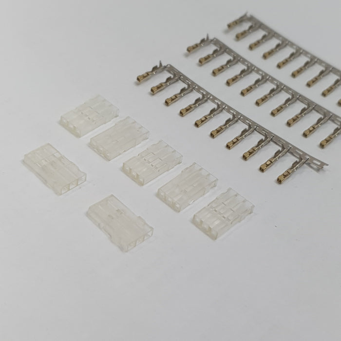POWER BOX JR SERVO CONNECTOR - PACK OF 10 FEMALE SERVO LEADS AND EXTENSIONS GOLD PLATED PINS FOR HIGH CONDUCTIVITY