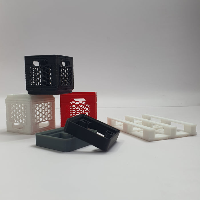 SCALE MINIATURE ACCESSORIES VEGETABLE CRATES FRUITS CRATES
