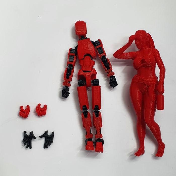 SCALE MINIATURE ACCESSORIES ARTICULATED ACTION TRAINING DUMMY - 3D POSEABLE FIGUURE