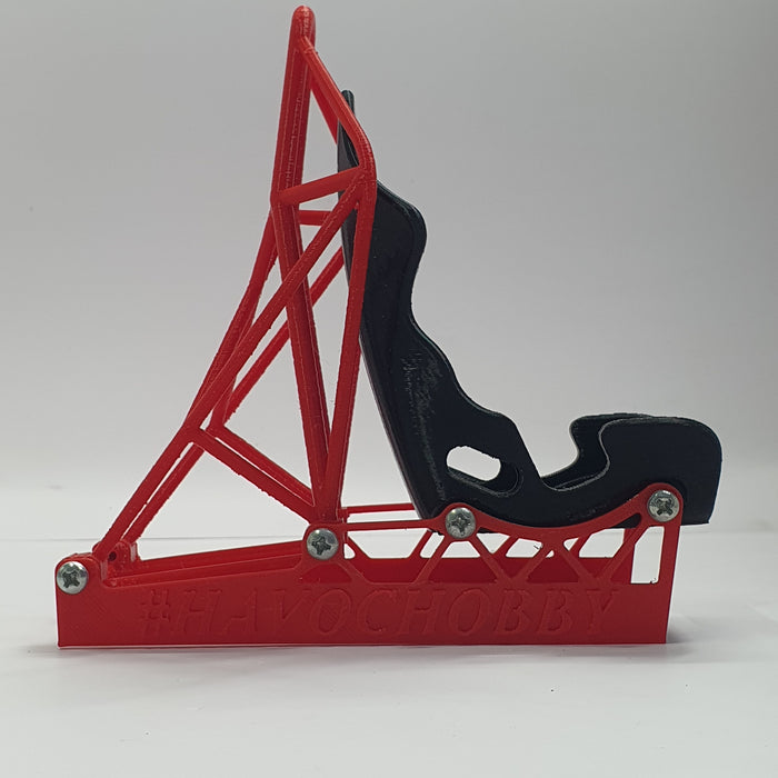 SCALE MINIATURE ACCESSORIES RC RACING SEAT PHONE HOLDER 1:10 SCALE PIT ACCESSORY 3D PRINTED MODEL