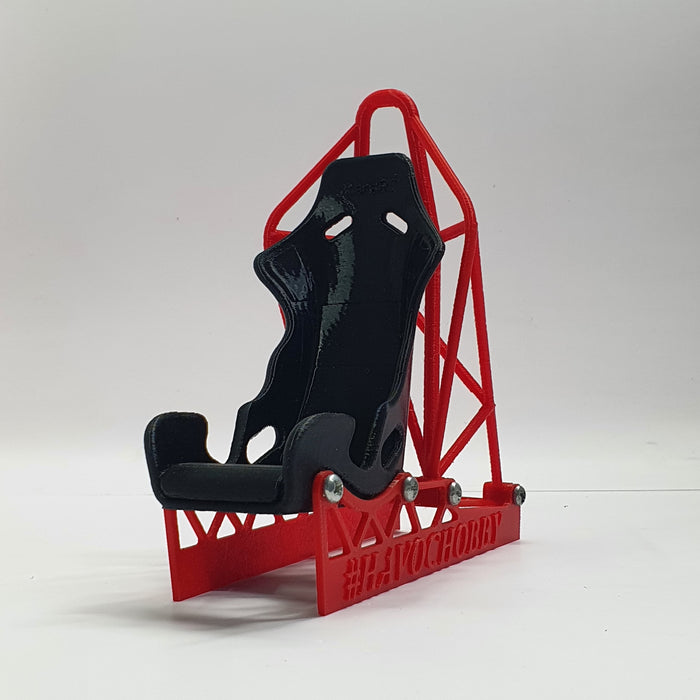 SCALE MINIATURE ACCESSORIES RC RACING SEAT PHONE HOLDER 1:10 SCALE PIT ACCESSORY 3D PRINTED MODEL