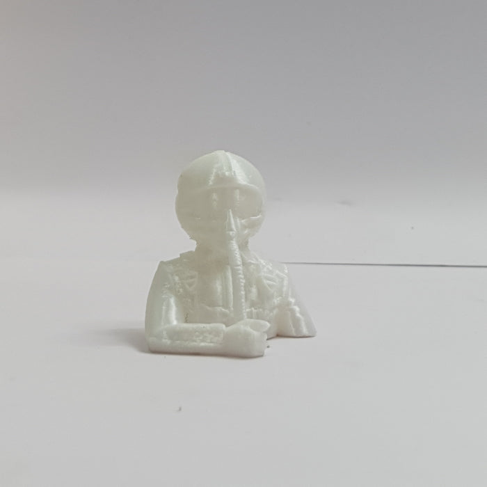 SCALE MINIATURE ACCESSORIES RC PILOT FIGURE WITH STEERING MOUNT (HALF BODY)