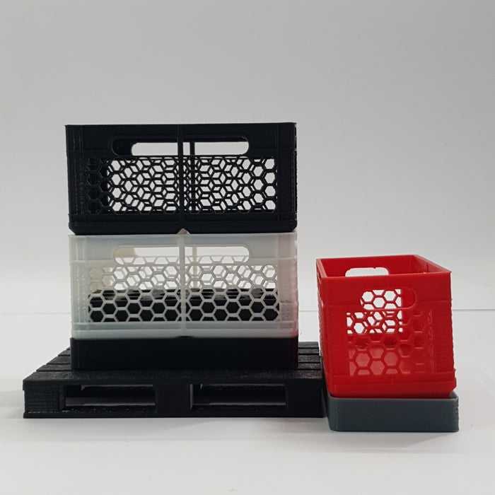 SCALE MINIATURE ACCESSORIES 1:10 RC SCALE CARGO CRATE STORAGE BOX WITH TOOL MOUNT 3D PRINTED ACCESSORY