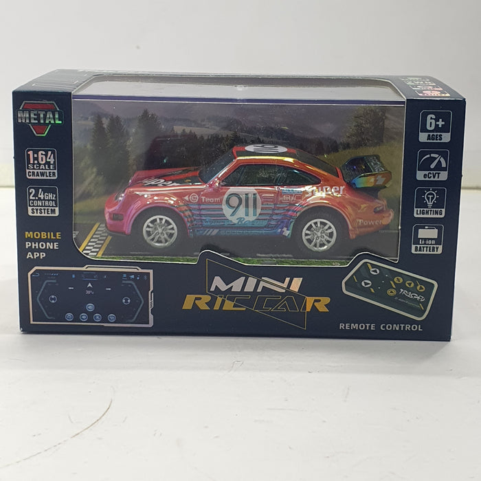 MINI RC CAR SPEED-REGULATING ALLOY HG4-429 1:64 (911 SPORT RACING)