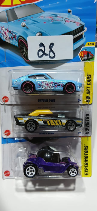 HOT WHEELS CASE-H MAINLINE (PACK OF 3) DIECAST