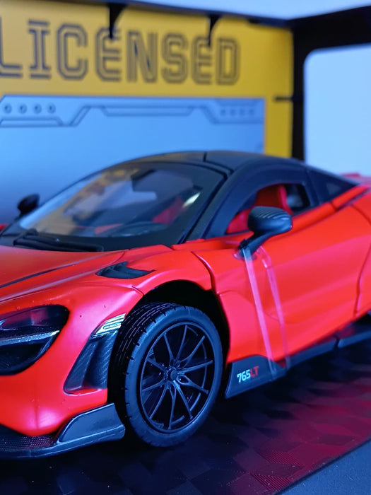 CCA MCLAREN 765 LT 1/24 SCALE ORANGE & BLACK 68281K