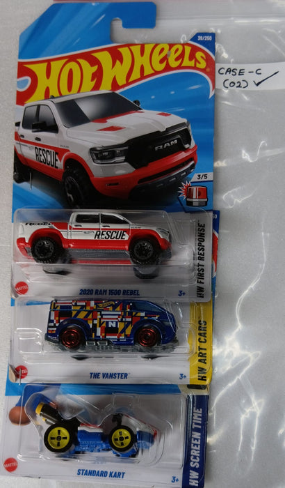 HOT WHEELS - CASE C (2025) - BASIC CAR ASSORTED (PACK OF 3 )-DIECAST