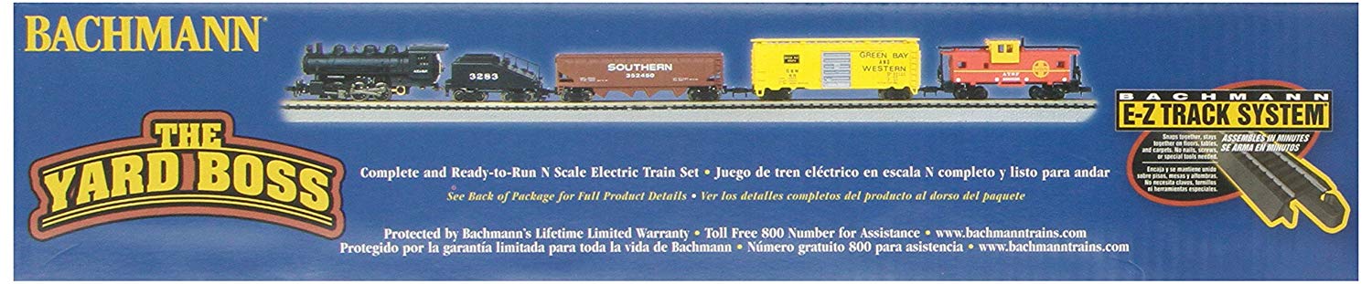 BACHMANN N-SCALE (1:160) YARD BOSS TRAIN STARTER SET WITH POWER PACK & SPEED CONTROLLER-READY TO RUN 24014