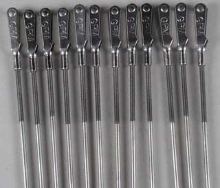 Great Planes Gpmq3783 Steel Clevis 2-56 W/12" Rod (12)