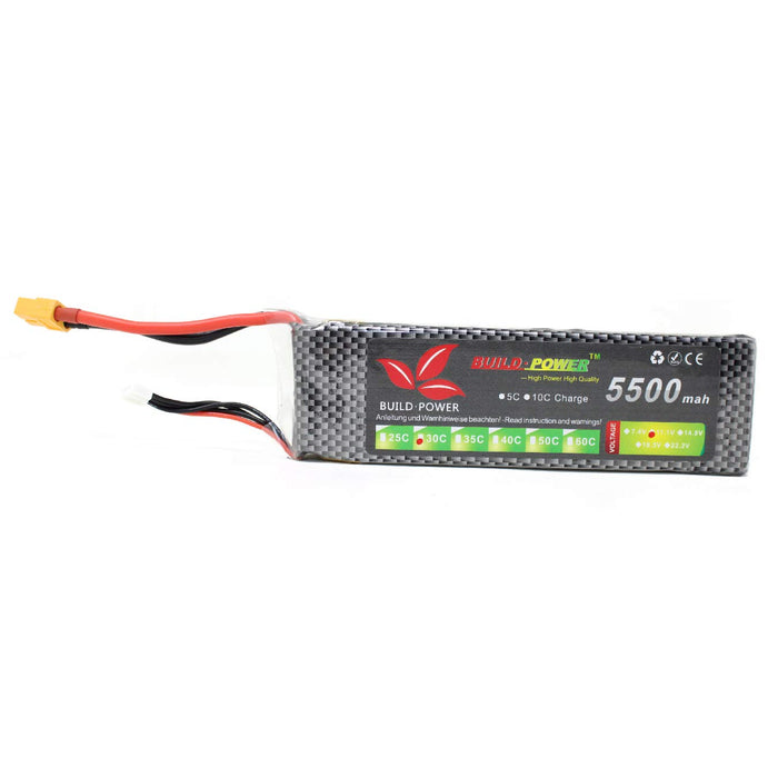 Lipo 11.1V 5500Mah 30C Build Power Battery