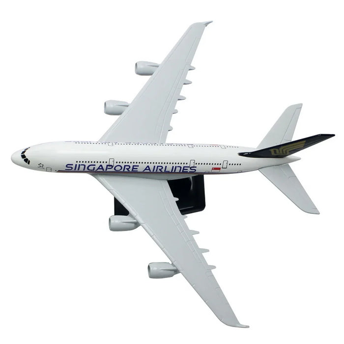 AIRPLANE DIECAST METAL SINGAPORE A 380 RESIN 47CM