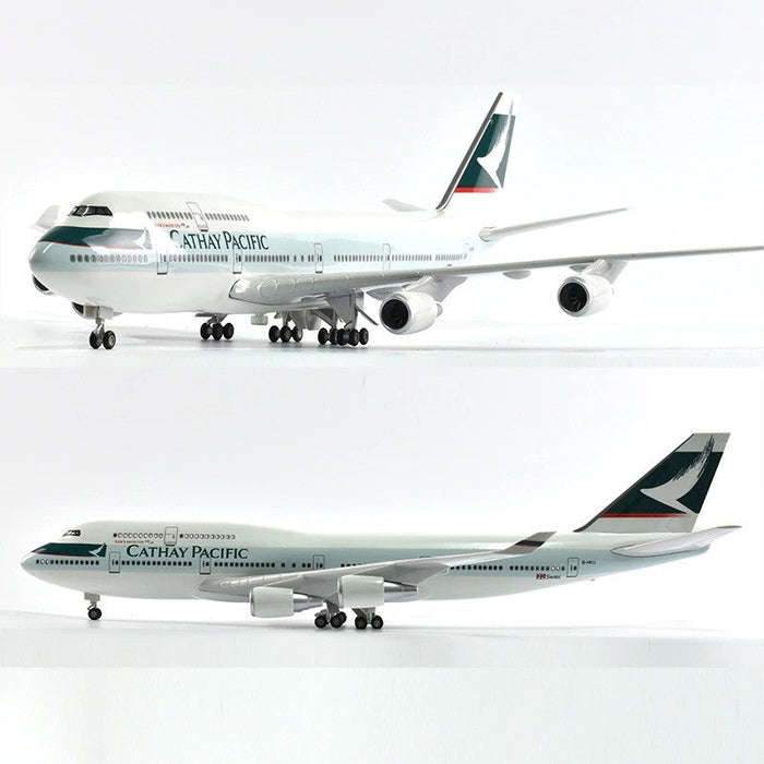 AIRPLANE DIECAST METAL CATHAY PACIFIC B747 RESIN 47CM