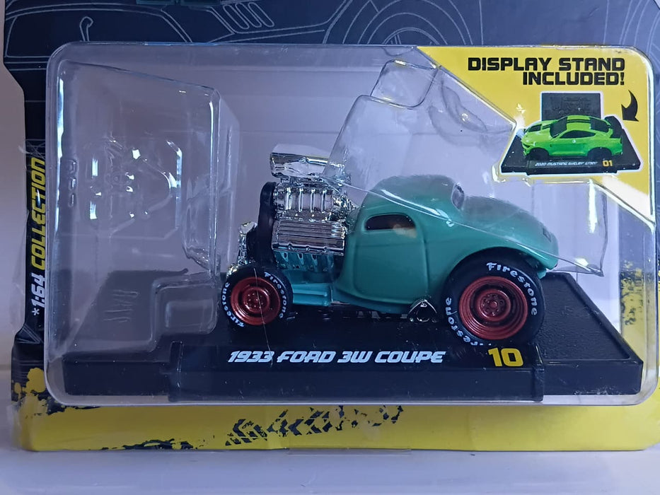 MUSCLE MACHINES 1933 FORD 1/64 SCALE 3W COUPE LIGHT GREEN CODE 15526