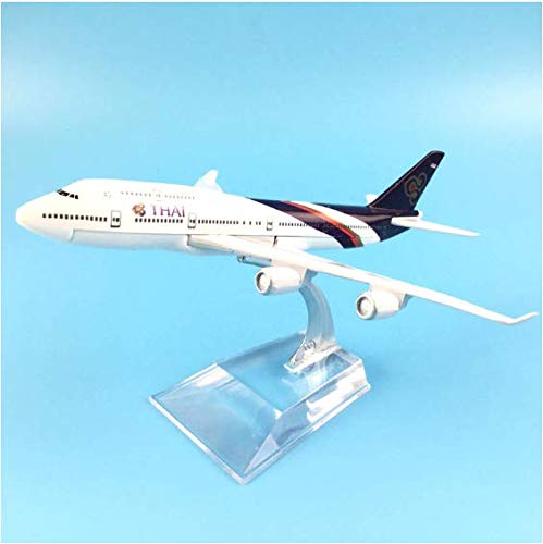 AIRPLANE DIECAST METAL  THAI B747 16CM MODEL