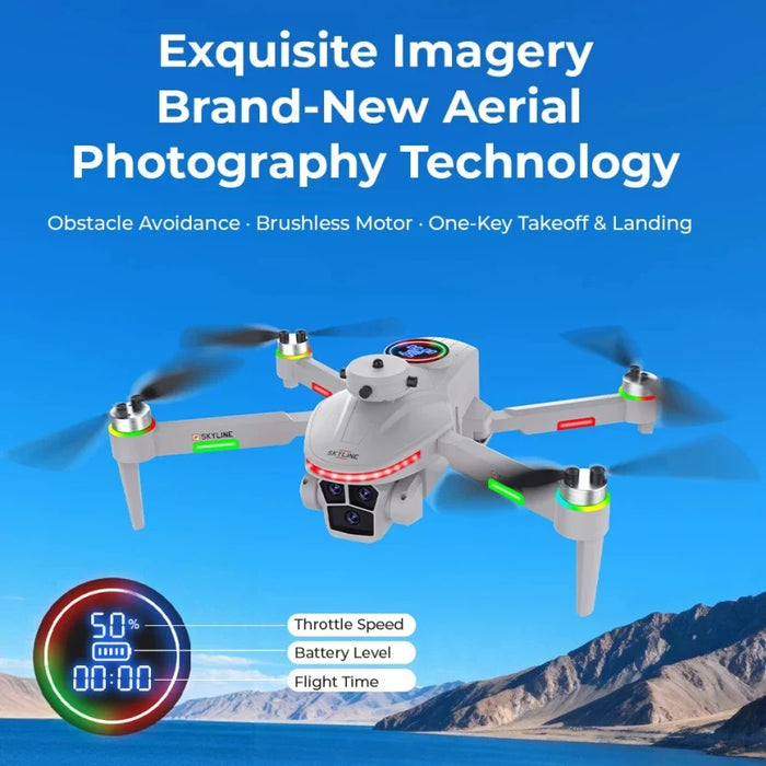 JJRC H139PRO HD INTELLIGENT AEROSPACE FLIGHT CONTROL DIGITAL 2.4G 4 CHANNEL DUAL CAMERA OBSTACLE AVOIDANCE BRUSHLESS AND LED LIGHT FOUR-AXIS RC DRONE