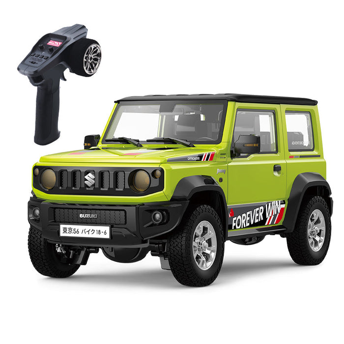 SUZUKI JIMNY HG4-210 RC CAR 1/16 4WD 2.4G LED LIGHT & TOWING HOOK OF THE TRAILER GREEN