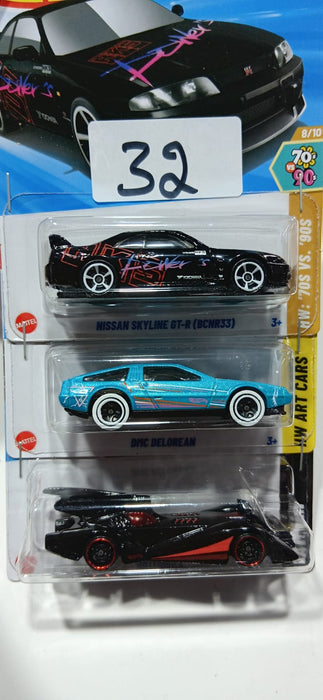 HOT WHEELS CASE-H MAINLINE (PACK OF 3) DIECAST