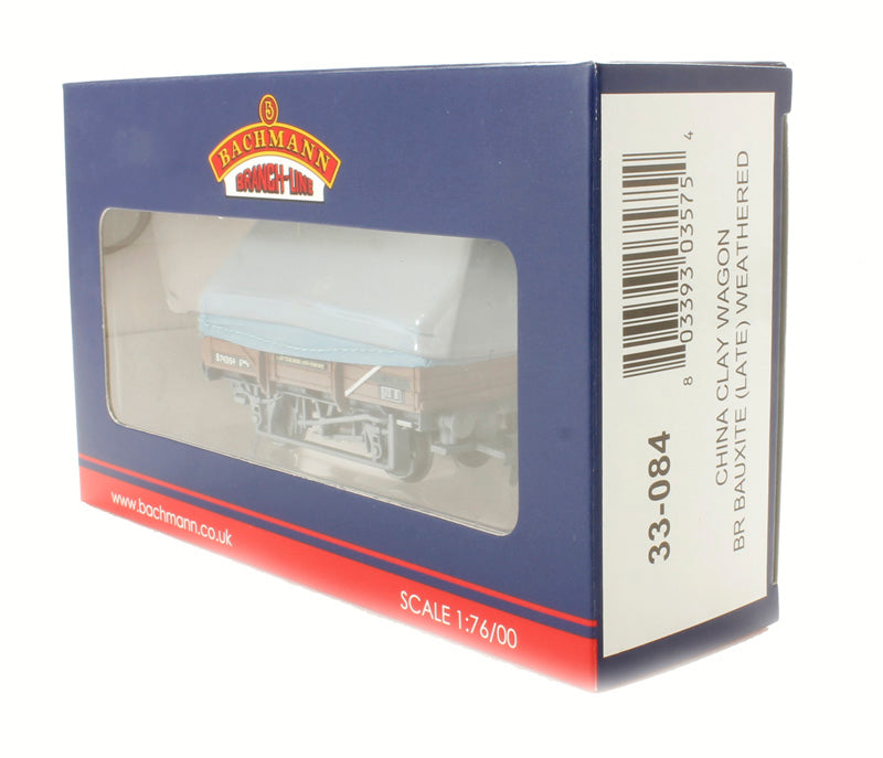BACHMANN 33-084 OO GAUGE 1/76 SCALE CHINA CLAY WAGON BR BAUXITE (LATE) WEATHERED B743154