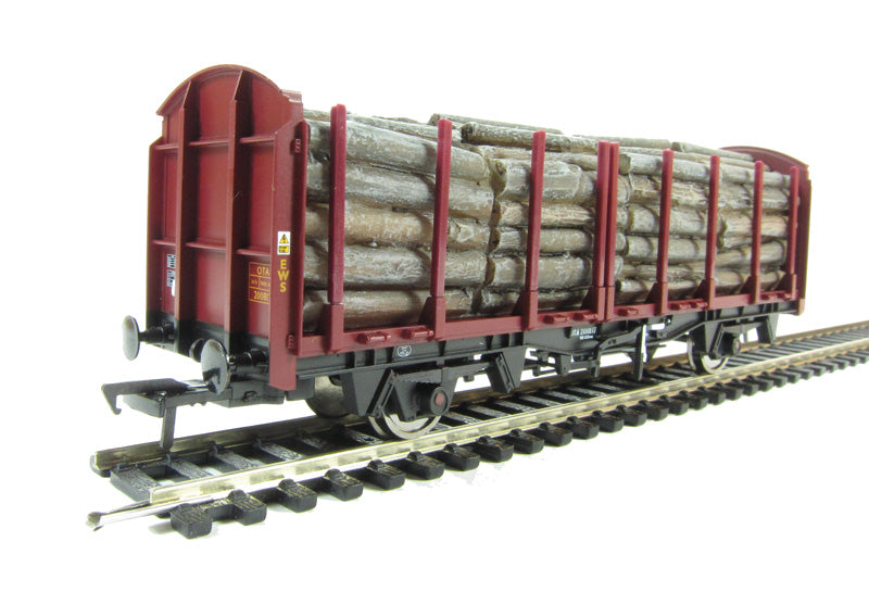 Bachmann OO Gauge (1:76 Scale) Timber OTA-Style Wagon with Lumber Load – 38-301