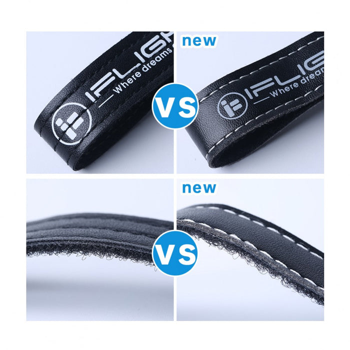 20Mm Microfiber Pu Leather Battery Straps (5Pc) Black,250Mm