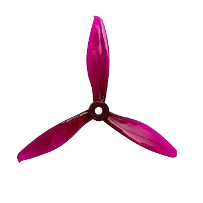 Orange HD 5149(5.1X4.9) Tri-Blade Flash Durable Propellers 2CW+2CCW 2 Pair-Transparent Purple