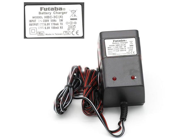 Futaba HBC-3C(4) 6V TX 6V RX Wall Charger 16SZ 14SG 12K 10J 8J 6J 4PX 4PKSR 4PL 3PV (AC220V Input)