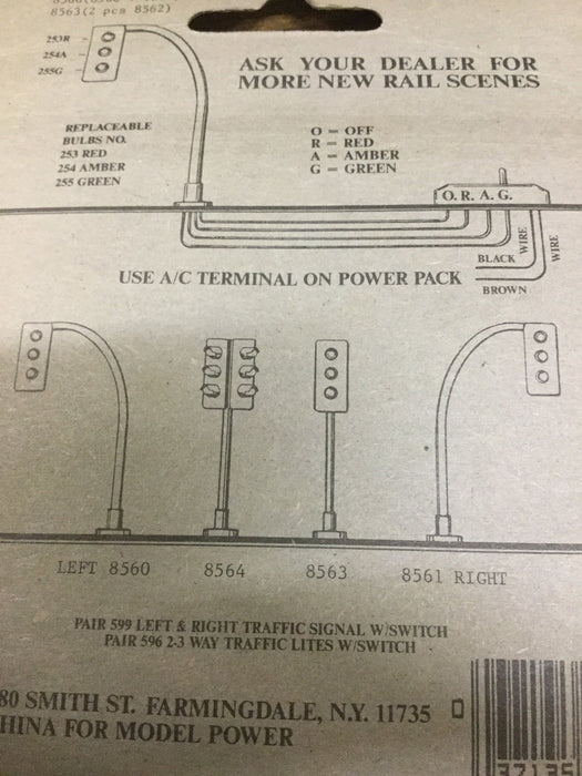 N SCALE TRAFFIC LIGHTS NO.8560
