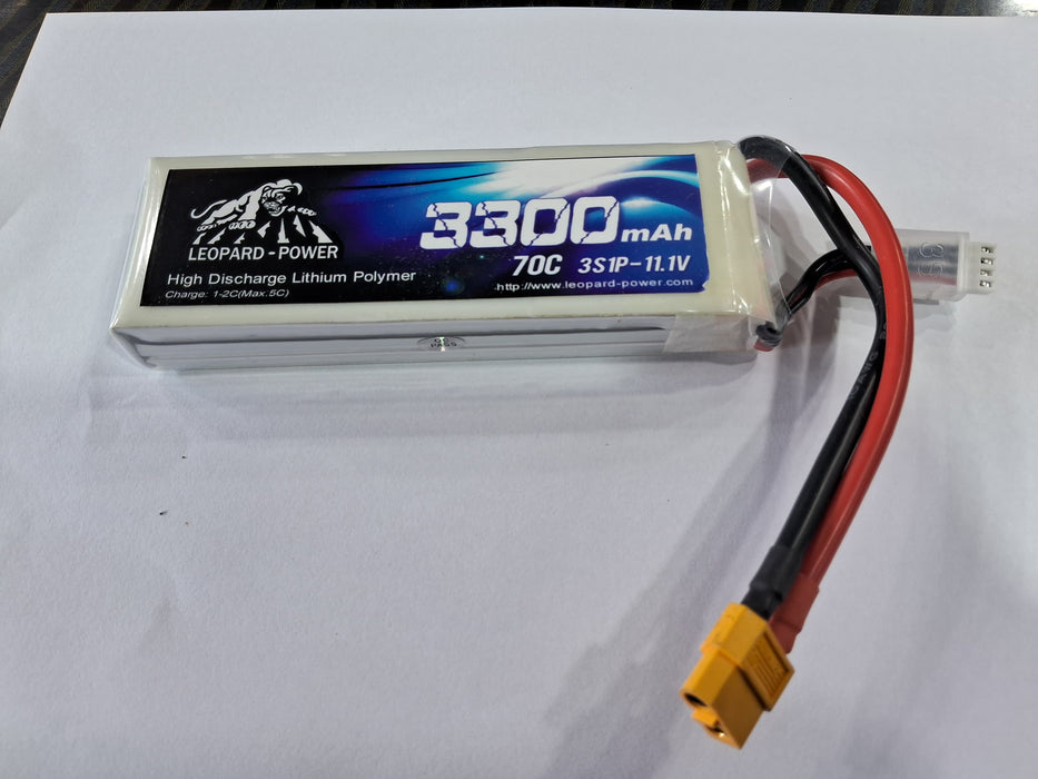 LIPO 11.1V 3300MAH 70C,3S LEOPARD BATTERY