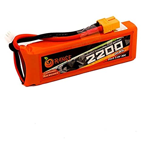 Orange 2200mAh 2S 30C/60C Lithium polymer battery Pack (LiPo)