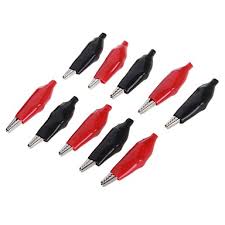 Alligator (Crocodile) Clip Red + Black 1-pair