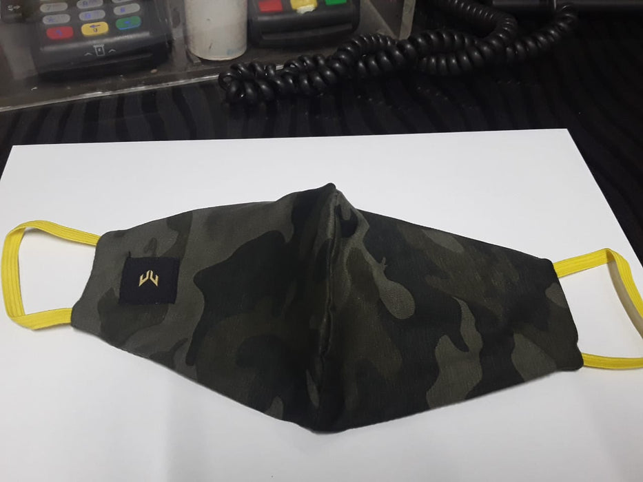 Facemask Army Camo-Back Strap Light Large