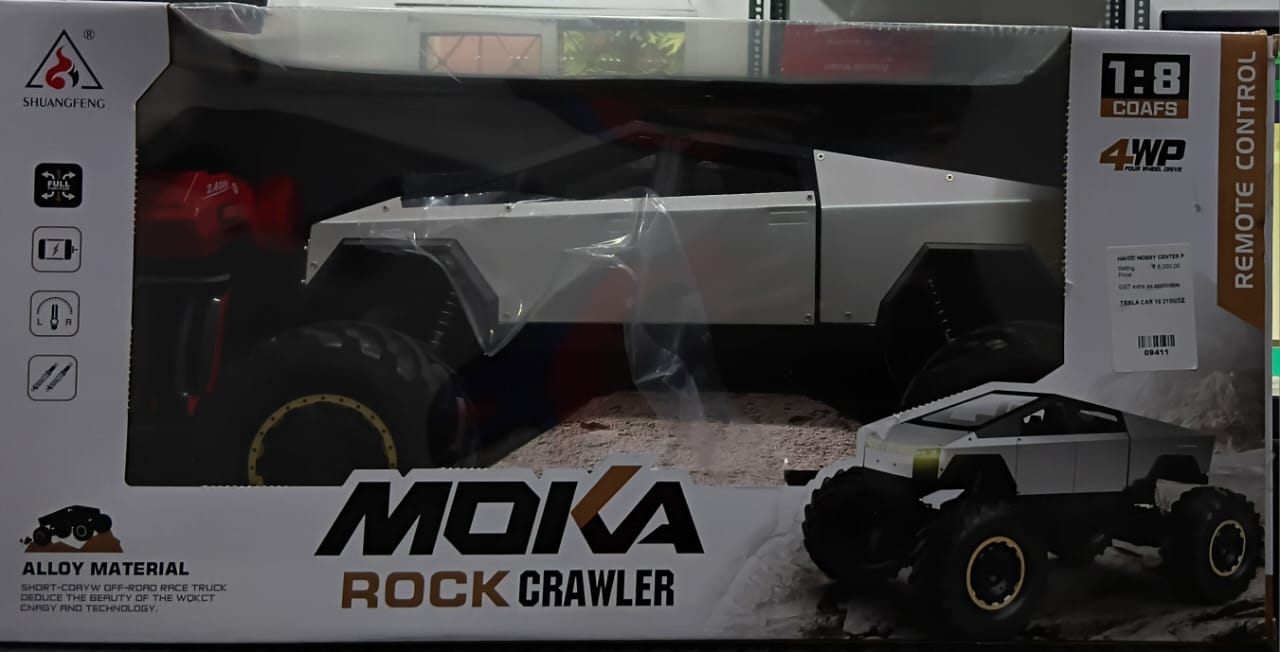 SHUANGFENG 1:8 RC Tesla Rock Crawler – Alloy Body, 4WD Off-Road Vehicle (2190)