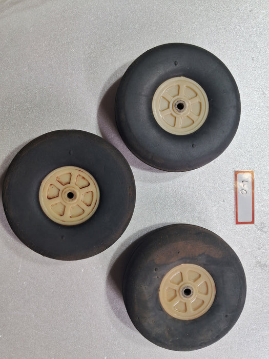 AIRPLANE FOAM  WHEELS  3.5 INCHES PRE OWNED QUALITY