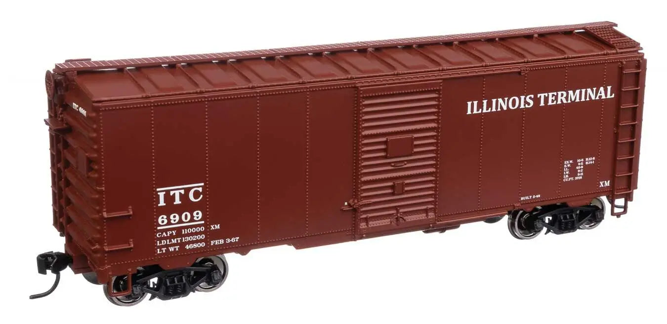 WALTHERS MAINLINE - 40' ASSOCIATION OF AMERICAN RAILROADS 1944 BOXCAR - READY TO RUN -- ILLINOIS TERMINAL- HO - 6909