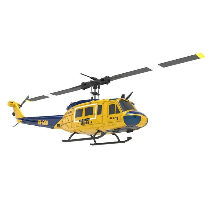RC ERA C032 UH-1 1/48 RC HELICOPTER HUEY 2.4G 6CH GYRO STABILIZED REMOTE CONTROL AIRCRAFT WITH ALTITUDE HOLD & OPTICAL FLOW, ONE-KEY TAKEOFF/LANDING, YELLOW