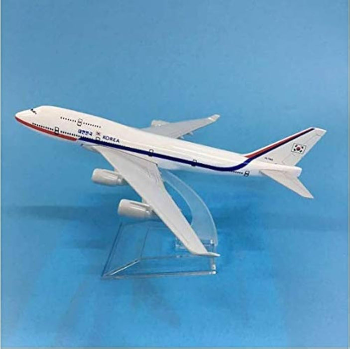 AIRPLANE DIECAST METAL KOREA  B747 16CM MODEL
