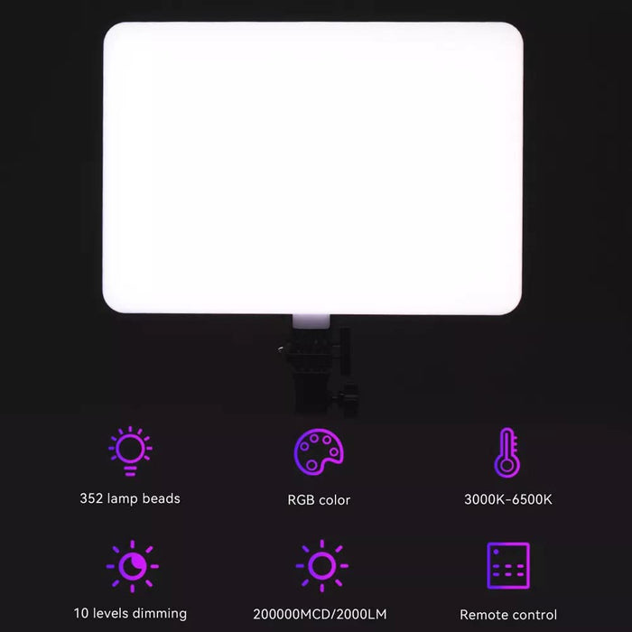 LED VIDEO SOFT LIGHT PANEL, FOR STUDIO PHOTOGRAPHY 16'' PACK OF 2